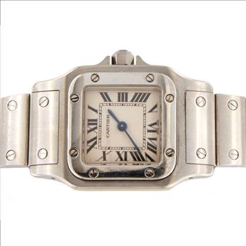 CARTIER SANTOS GALBEE 24MM WRIST WATCH REF. # 1565 *READ DESCRIPTION*