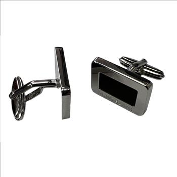 MONT BLANC SQUARE STERLING SILVER CUFFLINKS