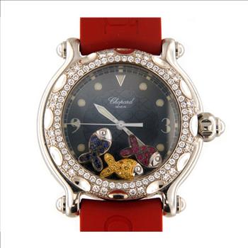 CHOPARD HAPPY BEACH DIAMOND 38MM LADIES WATCH