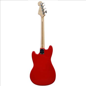 SQUIER 4 STRING BRONCO BASS GUITAR IN CHERRY RED