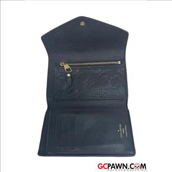 LOUIS VUITTON COMPACT CURIEUSE BLACK MONOGRAM EMPRIENTE WALLET