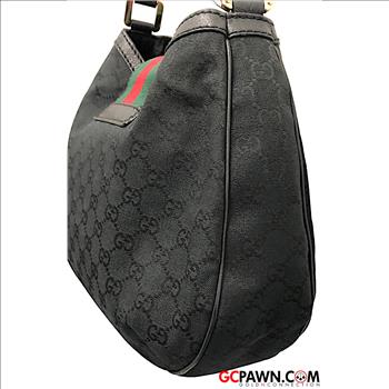 GUCCI GG WEB HOBO SHOULDER BAG