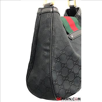GUCCI GG WEB HOBO SHOULDER BAG