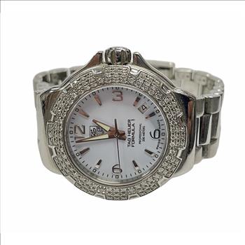 GORGEOUS TAG HEUER FORMULA 1 39MM DIAMOND WRIST WATCH REF # WAC1215-0