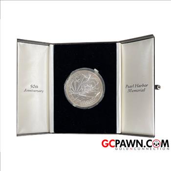 16 OZ UNITED STATES 50TH ANNIVERSARY PEARL HARBOR MEMORIAL COIN