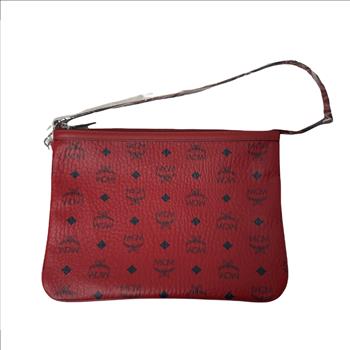 FANTASTIC CONDITION MCM LIZ REVERSIBLE PURSE WITH VISETOS ZIP POUCH