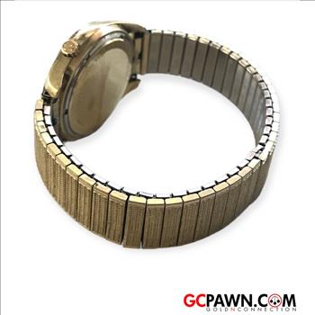 BULOVA ACCUTRON AUTOMATIC WRIST WATCH IN 14KT YELLOW GOLD CASE *AS-IS, READ DESCRIPTION*