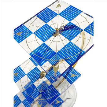 FRANKLIN MINT 50TH ANNIVERSARY STAR TREK TRIDIMENSIONAL CHESS SET *READ DESCRIPTION*