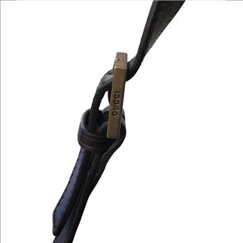 VERY NICE GUCCI GG CANVAS HALF MOON HOBO BAG