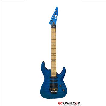 BEAUTIFUL BLUE ESP MH-103QM 6 STRING ELECTRIC GUITAR