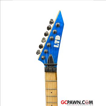 BEAUTIFUL BLUE ESP MH-103QM 6 STRING ELECTRIC GUITAR