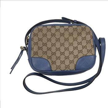 GUCCI GG SUPREME MONOGRAM MINI BREE CROSSBODY BAG