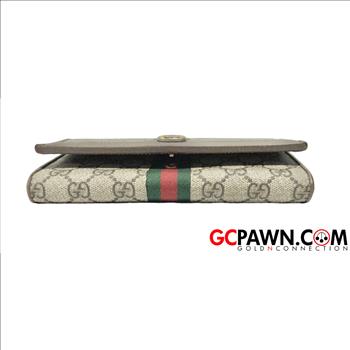 GUCCI OPHIDIA GG CHAIN WALLET