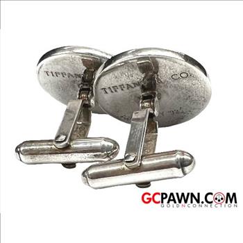TIFFANY & CO STERLING SILVER MENS GOLF CUFFLINKS