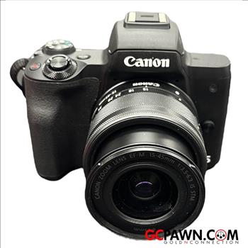 CANON EOS M50 24MP MIRRORLESS DIGITAL CAMERA WITH 15-45MM LENS