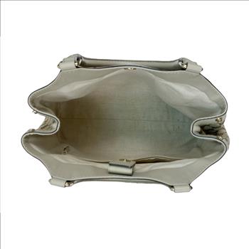 GUCCI MONOGRAM SUKEY TOTE BAG IN OFF WHITE LEATHER TRIM AND CANVAS