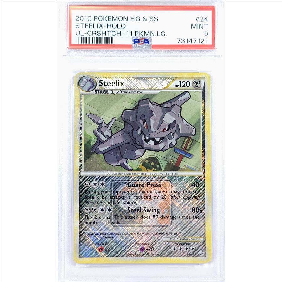 2010 Pokemon Unleashed STEELIX Reverse Holo 24 PSA MINT 9 PSA