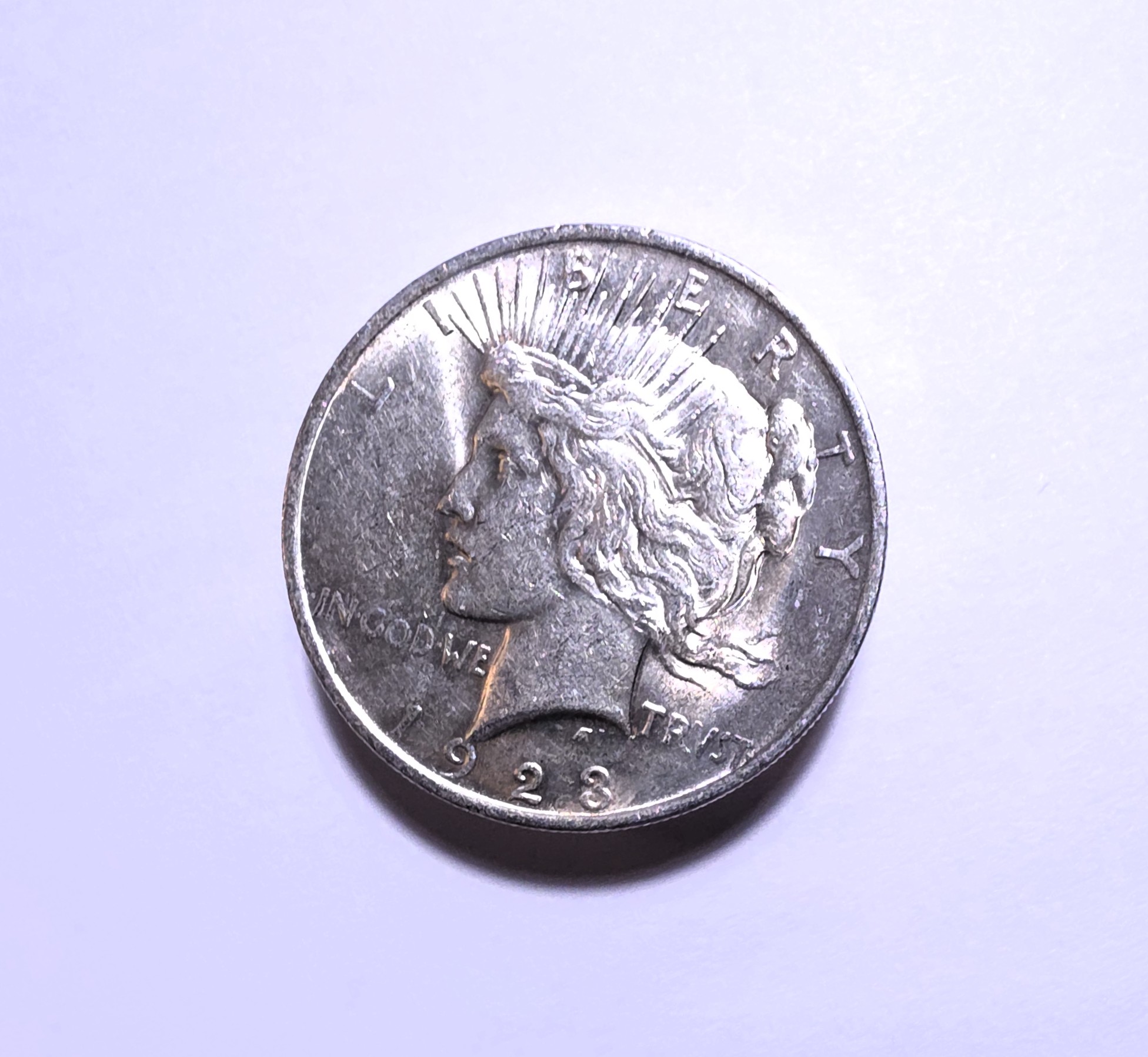 1923 Peace Silver Dollar - Brilliant Uncirculated - RARE VAM 1F Chin Bar - E1