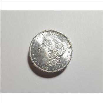 1881-P Morgan Silver Dollar Choice Brilliant Uncirculated - HB1