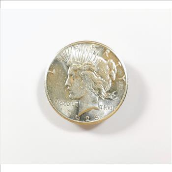 1926 Peace Dollar $1 - Select Brilliant Uncirculated - Pretty Coin! Greysheet (Wholesale Price) in MS63 is $125.00.  Reserve is 32% lower than that price!