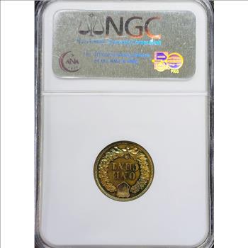 1892 Proof Indian Cent 1c - NGC PR62 BN - Only 2,745 Minted! NGC Price Guide is $210.00