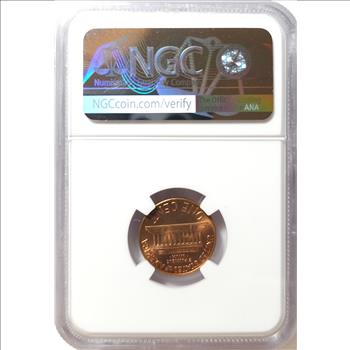 1960 Large Date Lincoln Memorial Cent 1c - NGC MS66 RD RED - NGC PRICE GUIDE $30.00