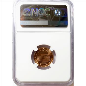 1970-S Large Date Lincoln Memorial Cent 1c - NGC MS66 RD RED - NGC PRICE GUIDE $25.00