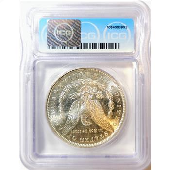 1881-S Morgan Dollar $1 - ICG MS64 - PCGS Price Guide $135.00 - Looks PL Prooflike - Absolutely Beautiful!!