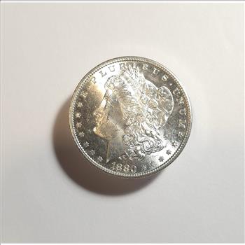 1880-S Morgan Silver Dollar Choice Brilliant Uncirculated - HB4
