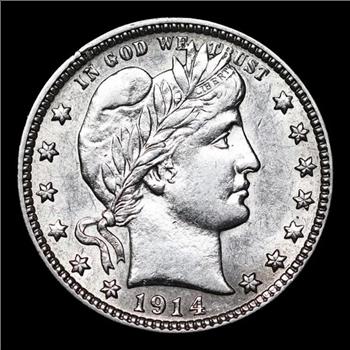 1914-D Barber Quarter 25c - SEGS MS62