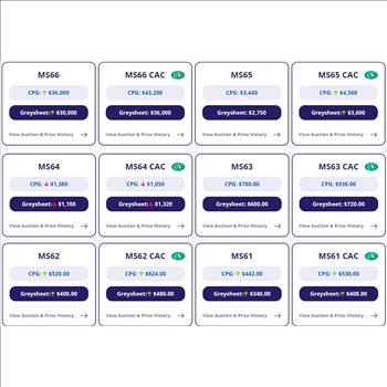1927-D Peace Silver Dollar $1 - Graded by PCI MS63 - Greysheet (Wholesale) Price in MS61 is $340.00. Reserve is less than 60% of that Price!