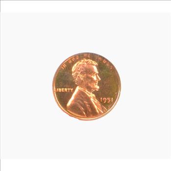 1951 Proof Lincoln Wheat Cent 1c - NGC PR66 RD CAMEO - NGC Price Guide is $800.00!