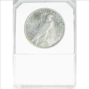 1934-D Peace Dollar - Graded by PCI MS65 - Greysheet (Wholesale Price) is $1,425.00. Reserve is 40% lower than that price!