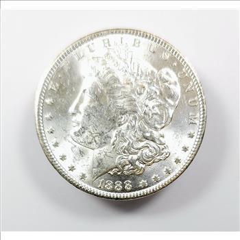 1888 Morgan Silver Dollar $1 - Brilliant Uncirculated