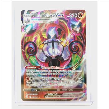 2021 Pokemon CHANDELURE VMAX #40 Fusion Strike FULL ILLUSTRATION ART RARE |  Property Room