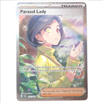 2023 Pokemon PARASOL LADY #255 Paradox Rift SPECIAL ILLUSTRATION DOUBLE RARE (6th BEST CARD IN SET!!
