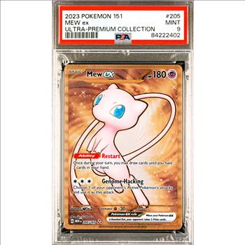2023 Pokemon  MEW EX #205 METAL 151 Ultra Premium Collection Promo - PSA MINT 9