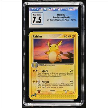 Pokemon PIKACHU & RAICHU BUNDLE GRADED LOT