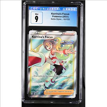 Pokemon LAPRAS VMAX & KORINNA'S FOCUS Bundle Graded Lot