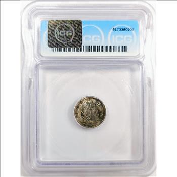 1933 10c Centavos - ICG MS65 Mexico - Gorgeous Toning! Reserve under $70.00!!
