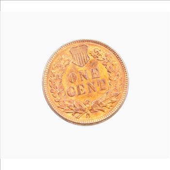 1893 Indian Cent 1c RD RED - GEM Brilliant Uncirculated - Greysheet (Wholesale Price) is $800.00 - Reserve is 65% lower than that price! 