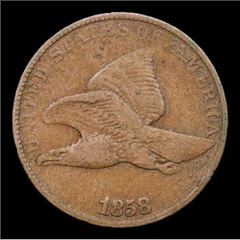 1858 Flying Eagle 1c Large Letter - 2 Year Type Coin! Reserve is under $100!!