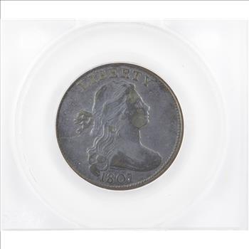 1807 Small Fraction Draped Bust Large Cent 1c S-274 - SEGS XF40 - ULTRA RARE VARIETY! Greysheet Price (Wholesale) is $8,000.00