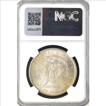 1899-O Morgan Dollar $1 - NGC MS63 - NGC Price Guide $110.00 - Beautiful Toning!! Freshly Graded!!