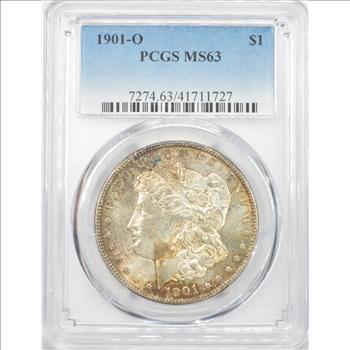 1901-O Morgan Silver Dollar $1 - PCGS MS63 - PCGS Price Guide $110.00