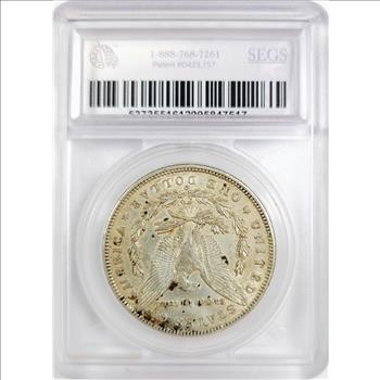1896-O Morgan Dollar $1 - SEGS AU58 Details - Greysheet (Wholesale Price) is $425.00 - Reserve is 56% lower than that price!