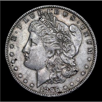 1896-O Morgan Dollar $1 - SEGS AU58 Details - Greysheet (Wholesale Price) is $425.00 - Reserve is 56% lower than that price!