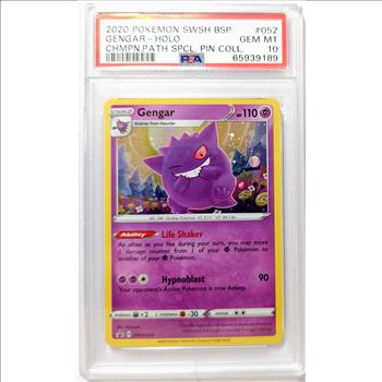 2020 Pokemon GENGAR #52 - SWSH Black Star Promo - PSA GEM MINT 10