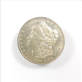 1896-P Morgan Silver Dollar $1 - Pretty Coin!