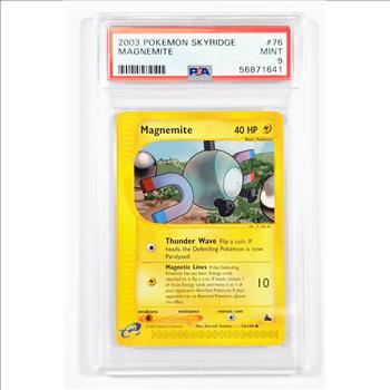 2003 Pokemon Skyridge Magnemite #76 - PSA Mint 9 - POP 28 Only 46